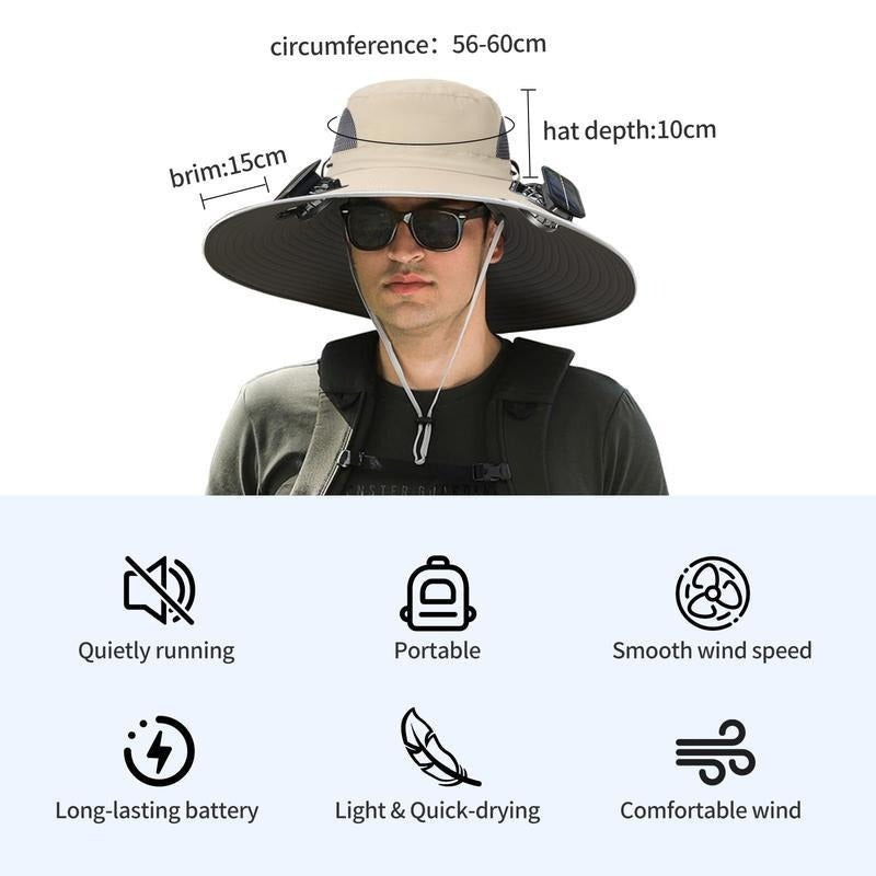 2025 New Solar Fan Outdoor Hat-Solar Sun Protection