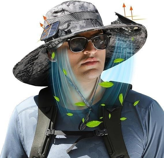 2025 New Solar Fan Outdoor Hat-Solar Sun Protection